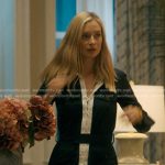 Penny’s navy lace-up shirtdress on We Were Liars