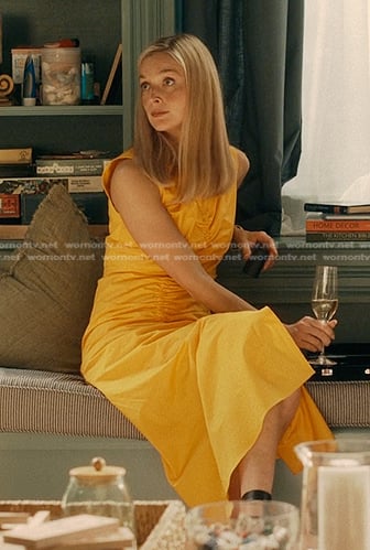 Penny’s yellow gathered dress on We Were Liars