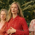 Penny’s red polka dot print shirtdress on We Were Liars