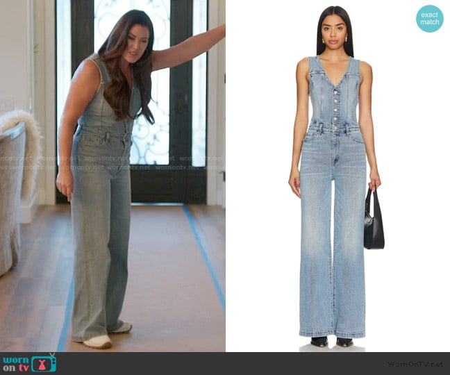 Pistola Aria Fitted Vest Jumpsuit worn by Emily Simpson on The Real Housewives of Orange County