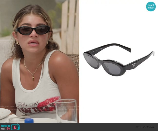 Gia’s black sunglasses on Next Gen NYC