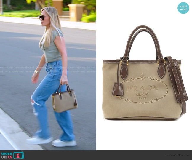 Prada Canvas Bag worn by Tamra Judge on The Real Housewives of Orange County