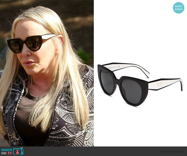 Prada Cat Eye Sunglasses worn by Shannon Beador on The Real Housewives of Orange County