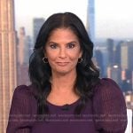 Darlene’s purple mesh puff sleeve dress on Today