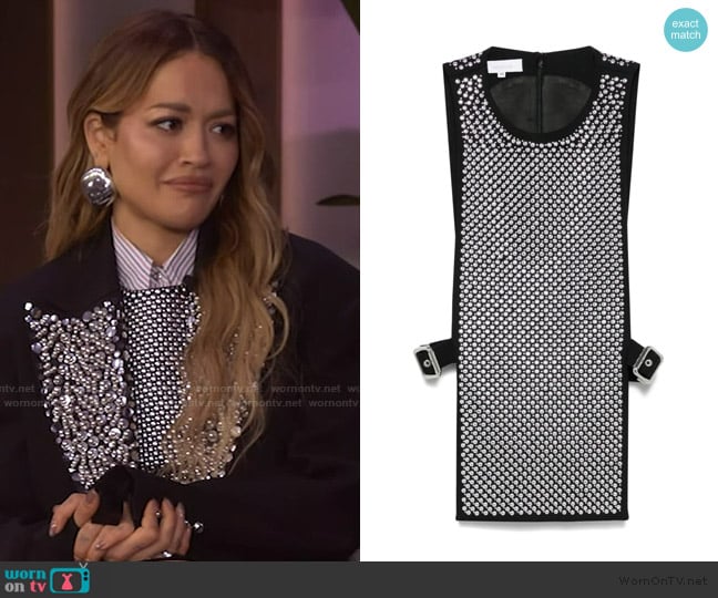 Rabanne Studded Vest worn by Rita Ora on Live with Kelly and Mark