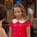 Rachel’s red collared dress on Days of our Lives