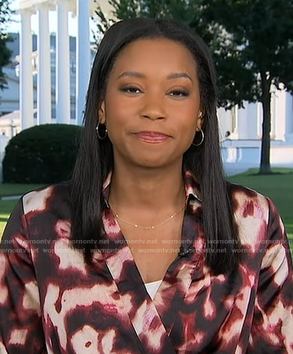 Rachel Scott’s printed shirtdress on Good Morning America