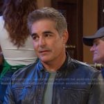Rafe’s black leather jacket on Days of our Lives