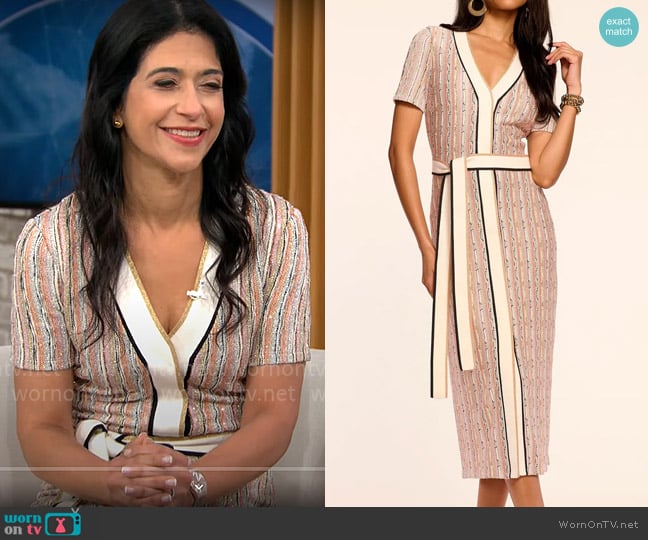 Ramy Brook Ronda Dress worn by Taraneh Shirazian on CBS Mornings