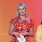Jenna’s red floral print dress on Today