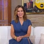 Rebecca’s smocked waist denim dress on Good Morning America