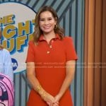 Rebecca’s orange polo dress on Good Morning America