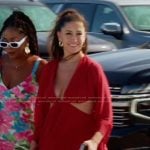 Melissa’s red cutout mini dress on The Valley