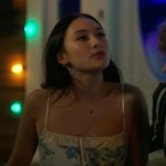 Belly’s blue floral print dress on The Summer I Turned Pretty