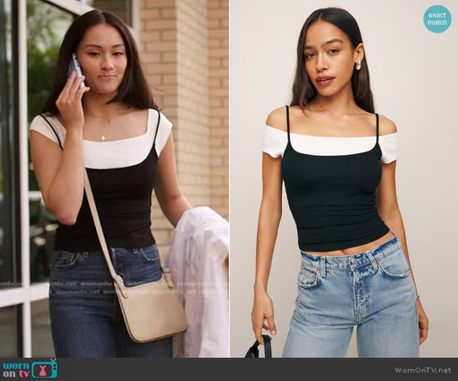 Reformation Poppie Knit Top worn by Belly Conklin (Lola Tung) on The Summer I Turned Pretty