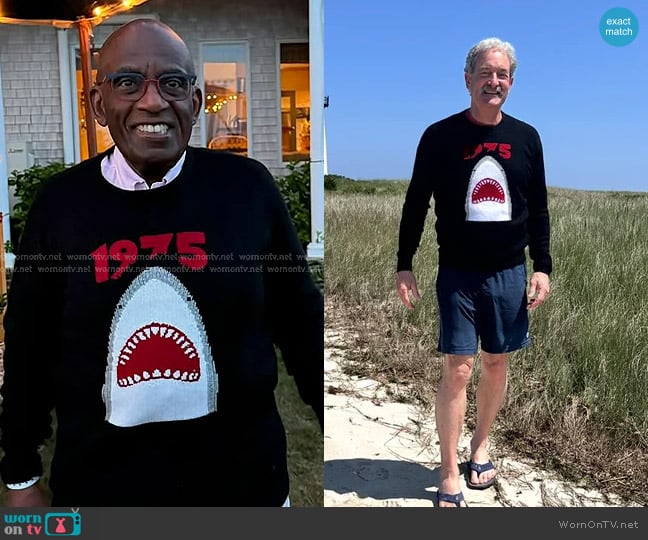 Remy 1975 Jaws 50th Limited Edition Cashmere Shark worn by Al Roker on Today