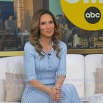 Rhiannon’s blue ribbed knit dress on Good Morning America