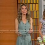 Rhiannon's green vest and wide-leg pants on Good Morning America