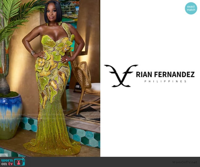 Rian Fernandez Custom Dress worn by Phaedra Parks on The Real Housewives of Atlanta