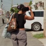 Riley’s monogram patch bag on Next Gen NYC
