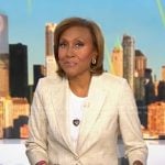 Robin’s beige blazer and pants on Good Morning America