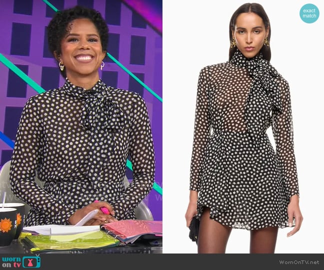 Ronny Kobo Carlotta Dress worn by Adriana Diaz on CBS Mornings