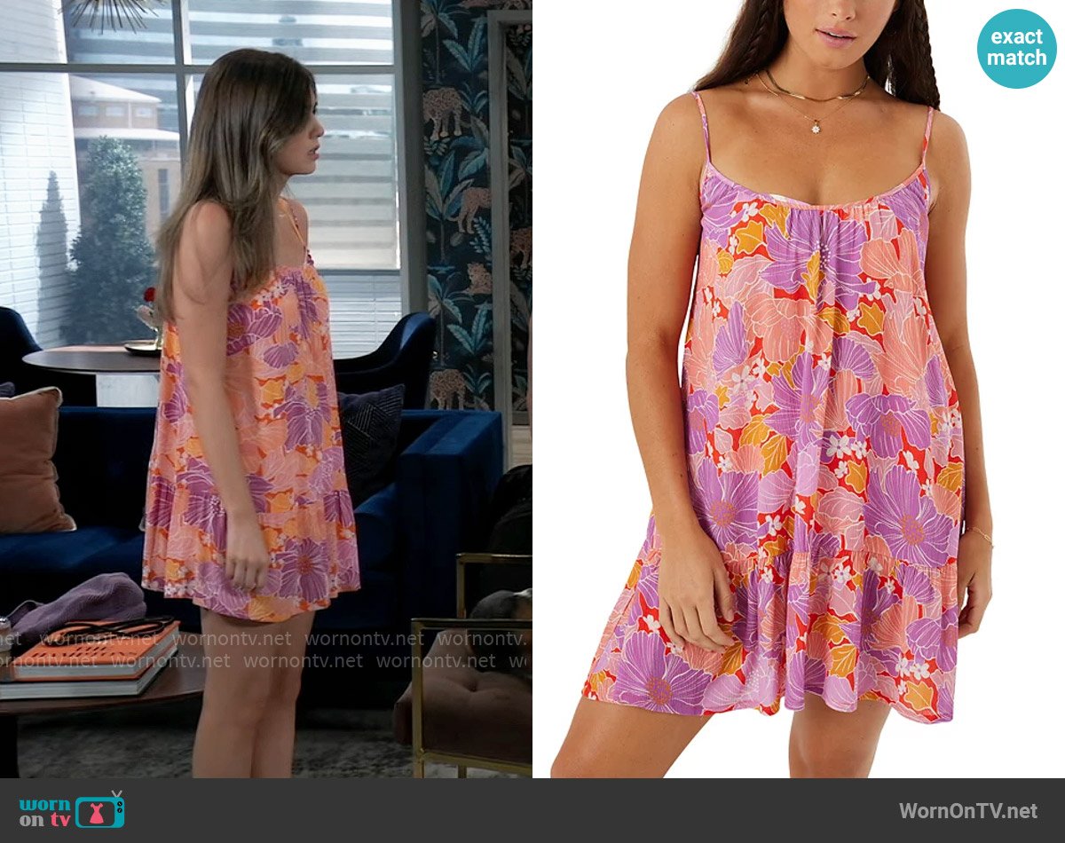 Roxy Summer Fling Cover-Up Dress worn by Emma Scorpio-Drake (Braedyn Bruner) on General Hospital