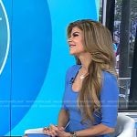 Dr. Dendy Engelman’s blue ribbed scoop neck dress on Today