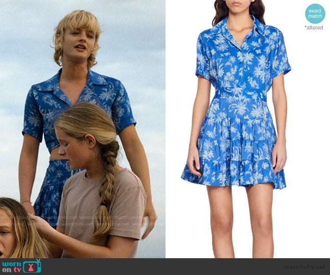 Sandro Pernille Tiered Linen Blend Shirtdress worn by Mirren Sinclair Sheffield (Esther McGregor) on We Were Liars