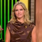 Sara’s brown metallic dress on The View