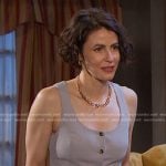 Sarah’s grey vest on Days of our Lives
