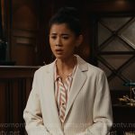 Sarah’s pinstripe suit on Matlock