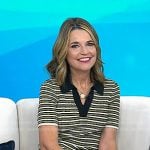 Savannah’s green striped polo dress on Today
