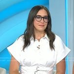 SAvannah’s whtie buckle waist shirt on Today