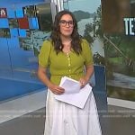 Savannah’s white leather slingback pumps on NBC News Daily