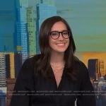 Savannah’s black bow waist detail dress on NBC News Daily