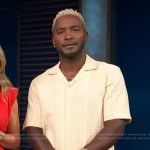 Scott’s yellow knit shirt on Access Hollywood