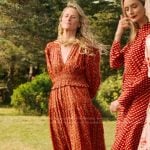 Carrie’s orange printed dress on We Were Liars