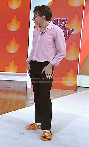 Sean Hickey’s donut clogs on Today