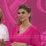 Dr. Dendy Engelman’s pink pleated dress on Today