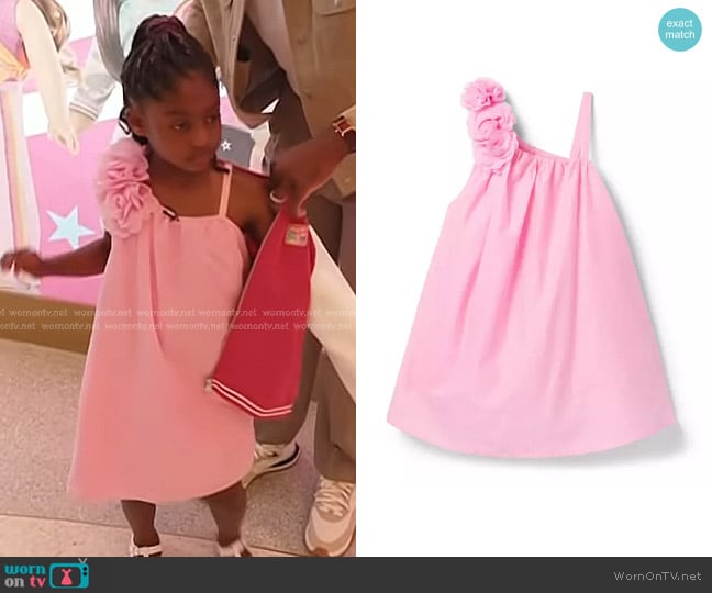 Kaavia’s pink rosette dress on Today