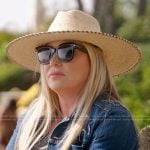Shannon’s denim jacket and sunglasses on The Real Housewives of Orange County
