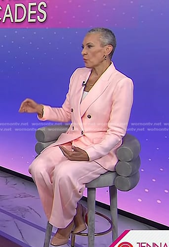 Sharon Malone's pink blazer and pants on Today