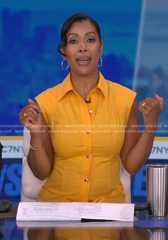 Shirleen's yellow shirtdress on Good Morning America