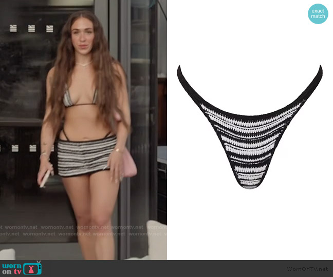 Shondel La Bon Bikini Bottom worn by Ariana Biermann on Next Gen NYC