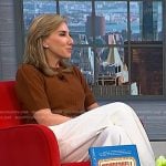 Laura Gassner Otting’s brown cardigan on NBC News Daily