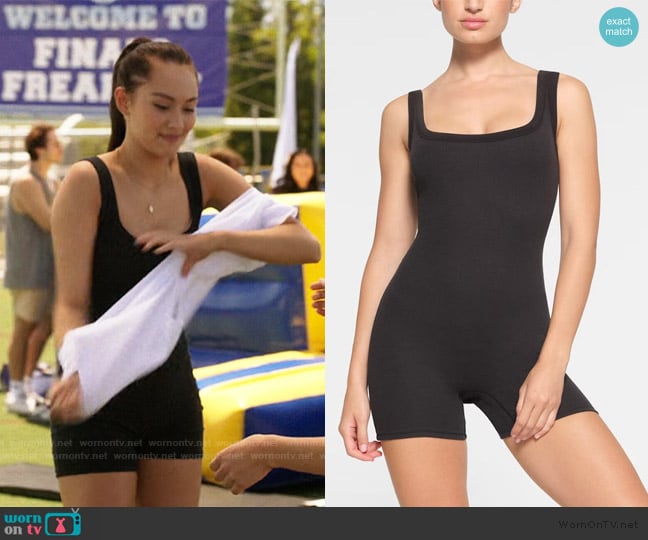 Skims Cotton Rib Onesie worn by Belly Conklin (Lola Tung) on The Summer I Turned Pretty