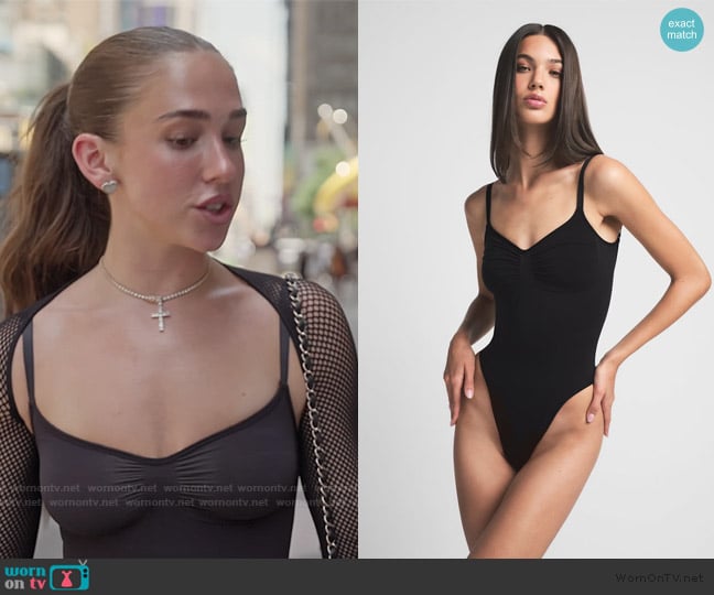 Skims Low Back Thong Bodysuit worn by Ariana Biermann on Next Gen NYC
