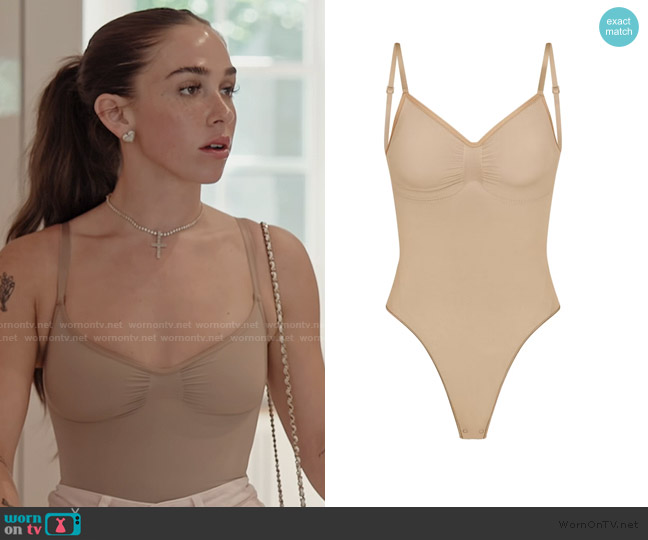 Skims Low Back Thong Bodysuit worn by Ariana Biermann on Next Gen NYC