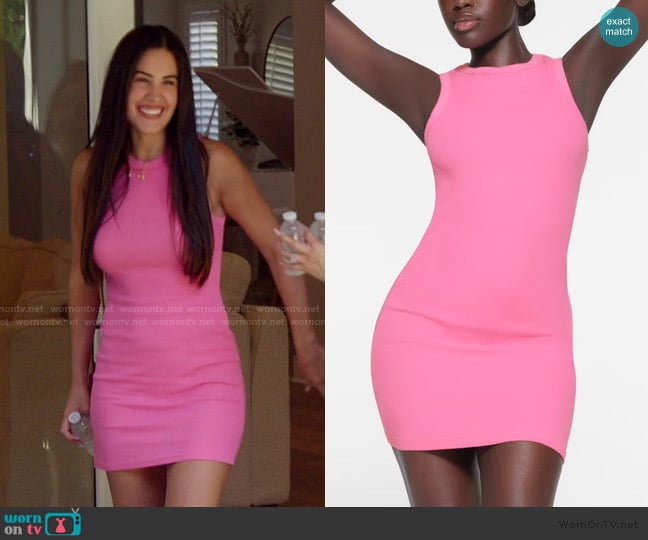 Skims Tank Mini Dress worn by Michelle Saniei on The Valley
